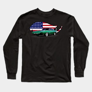 Roadrunner Custom USA Print Long Sleeve T-Shirt